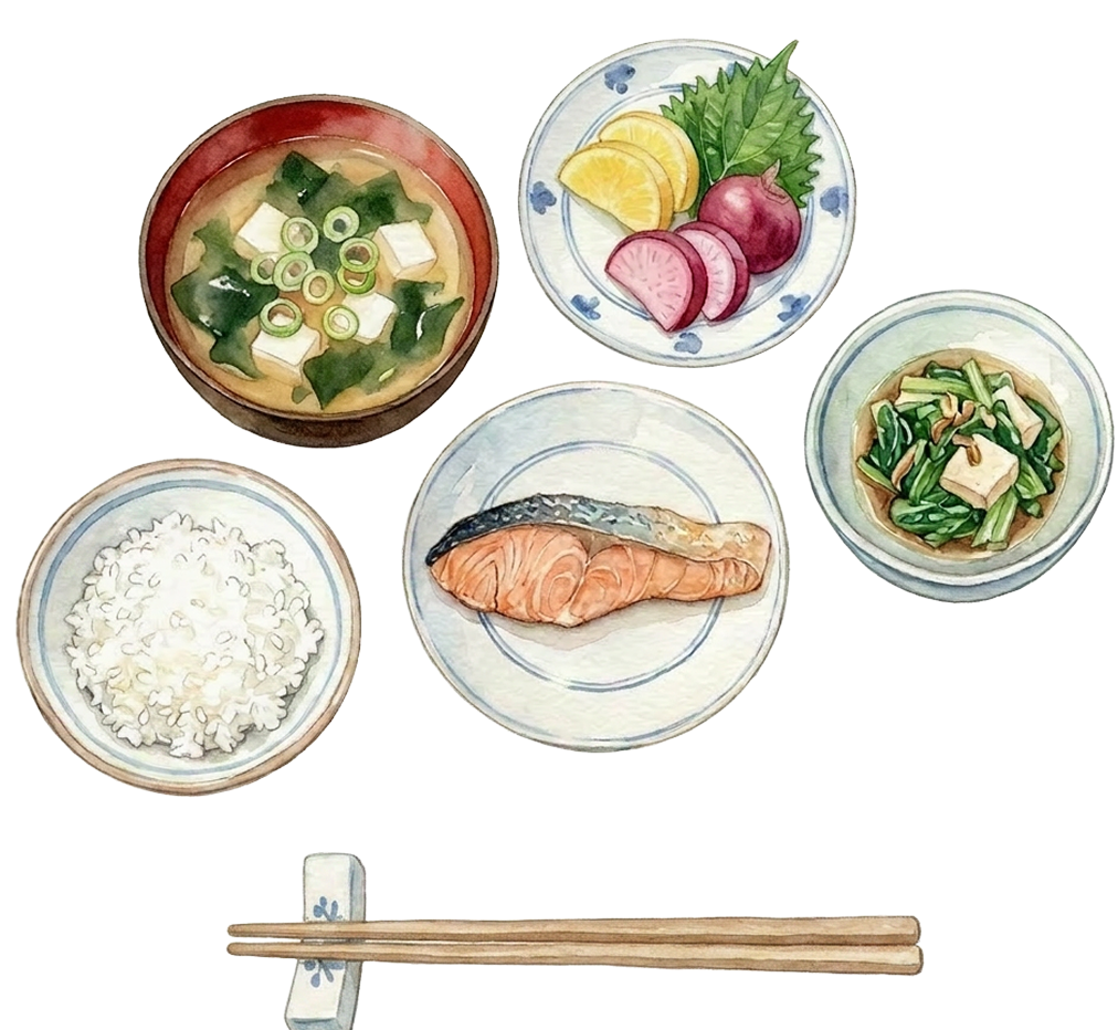 栄養バランスの良い和食のイメージ
